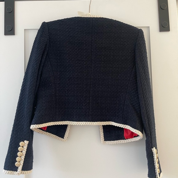 Veronica Beard Mabel Tweed Jacket Navy , Size 2 - Picture 9 of 15